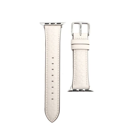 Coach Apple Watch Leather Logo Replacement Band - Picture 2 of 4